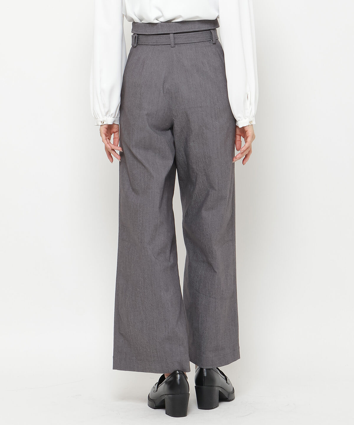 アンドクチュール「デニムライクハイウエストパンツ」|その他|