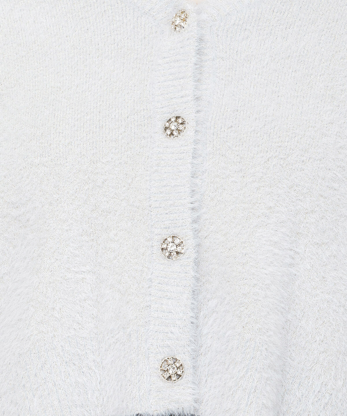 アンドクチュール「ラメフェザーVネックアンサンブル」|カーディガン|