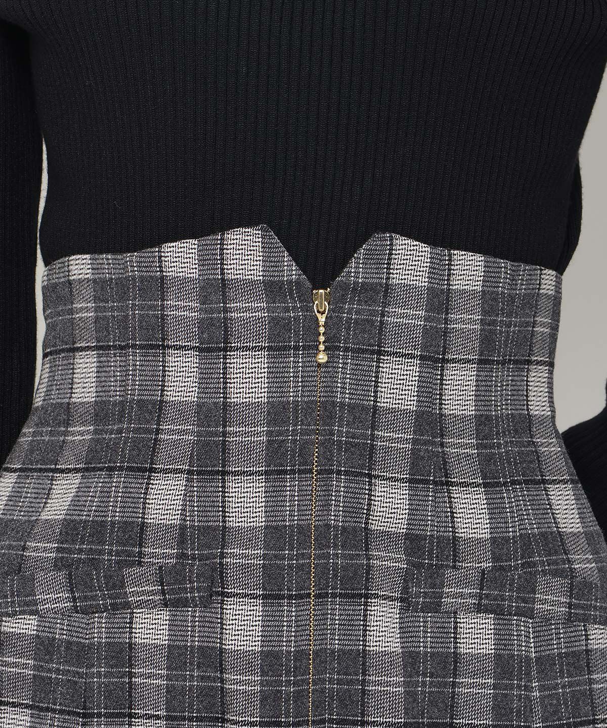 アンドクチュール「フロントジップマーメイドスカート」|スカート|