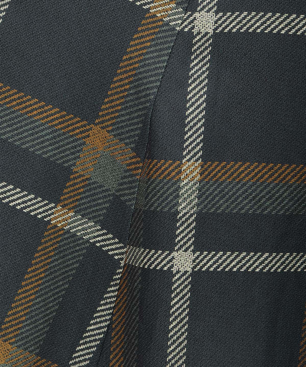 アンドクチュール「ウエストリブツイードチェックロングスカート」|フレア|