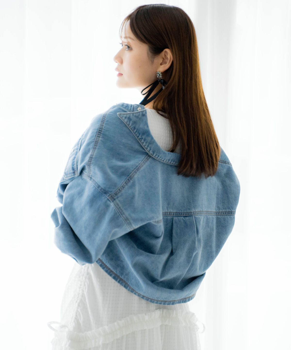 アンドクチュール「ライトデニムシャツジャケット」|デニムジャケット|