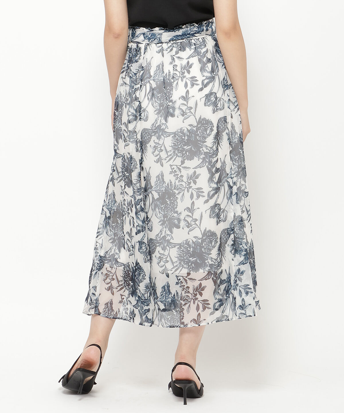 REDYAZEL「フラワープリントスカート」|フレア|