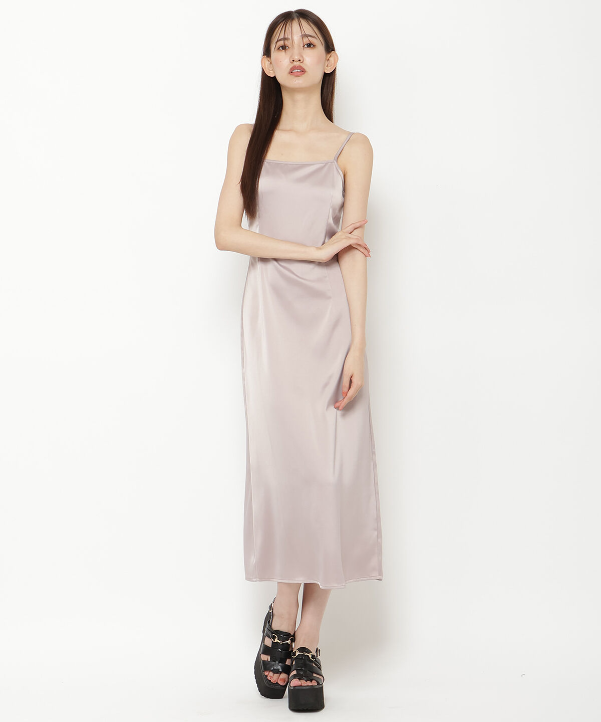 REDYAZEL「シアーブラウス＆キャミワンピースセット」|ワンピース|