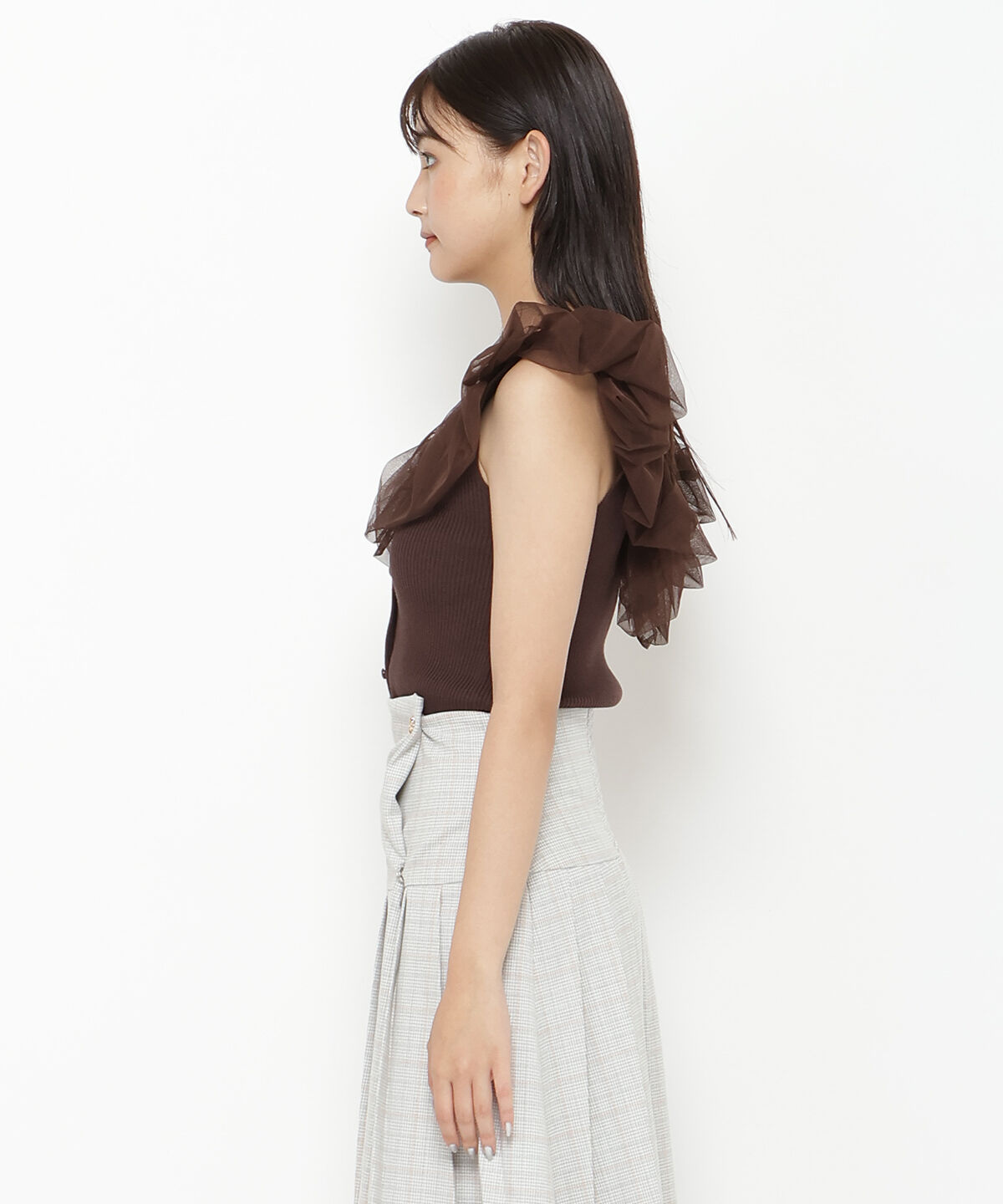 REDYAZEL「チュールドッキングニット」|ニット・セーター|