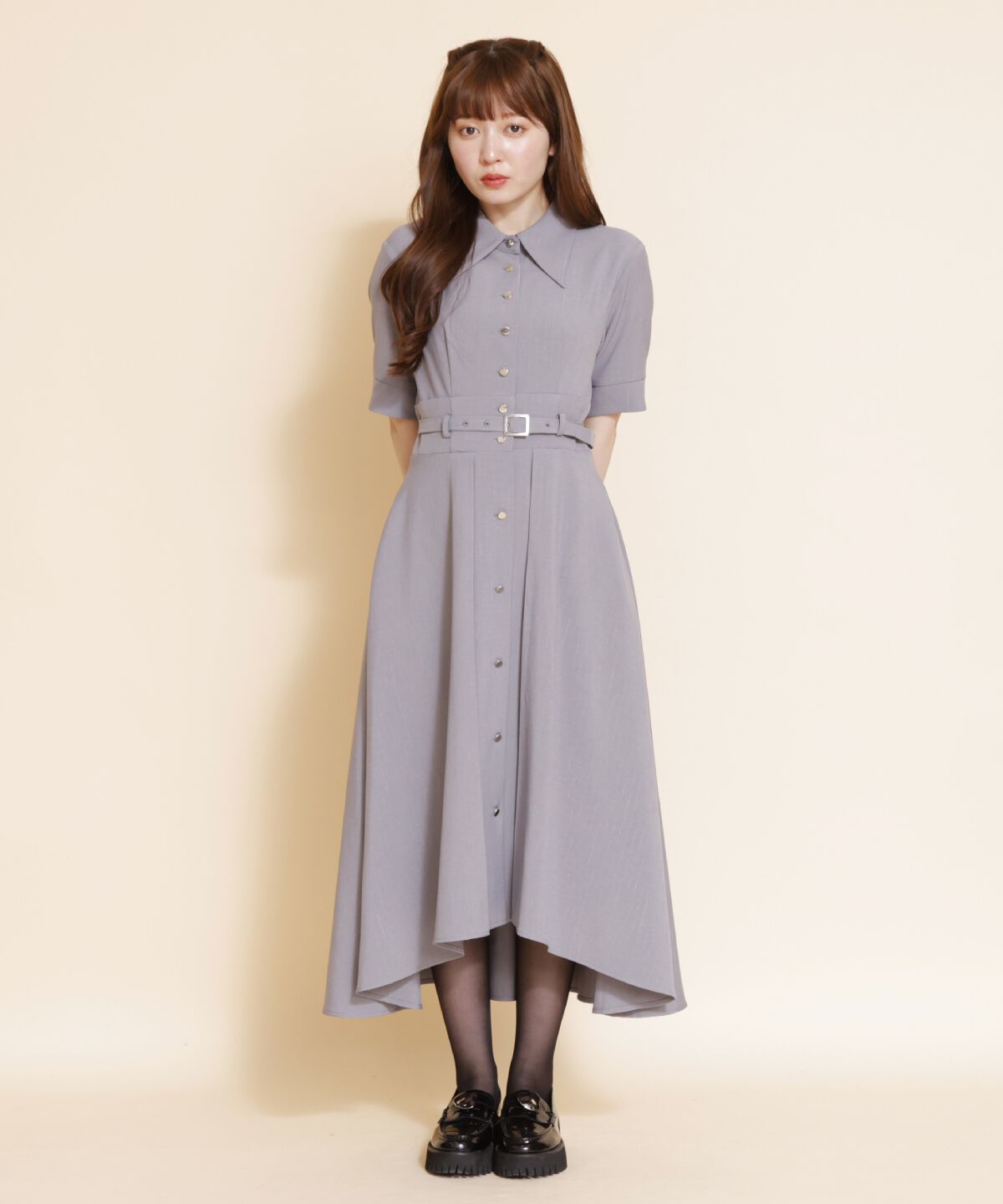 REDYAZEL「フレアシャツワンピース」|ワンピース|