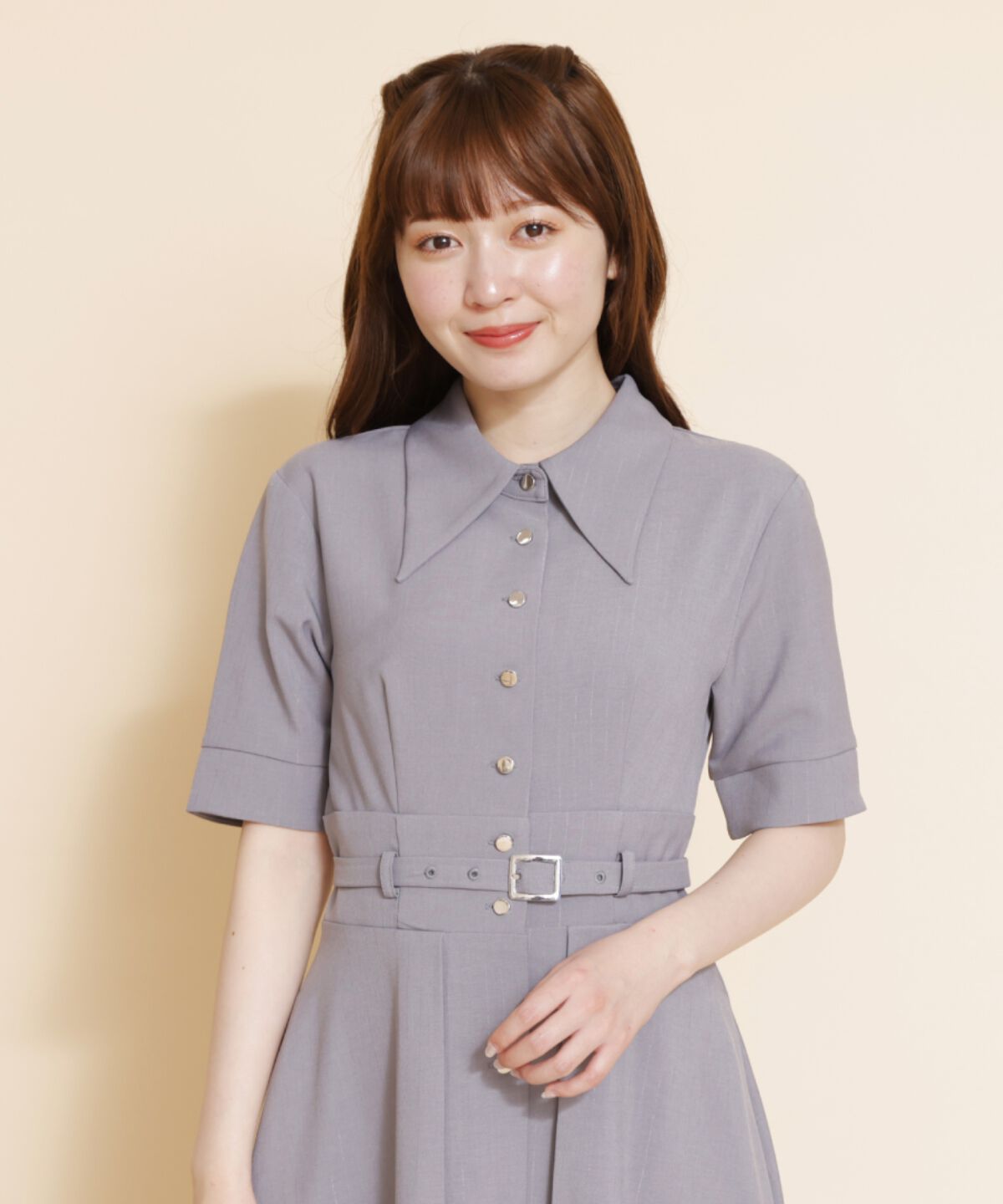 REDYAZEL「フレアシャツワンピース」|ワンピース|