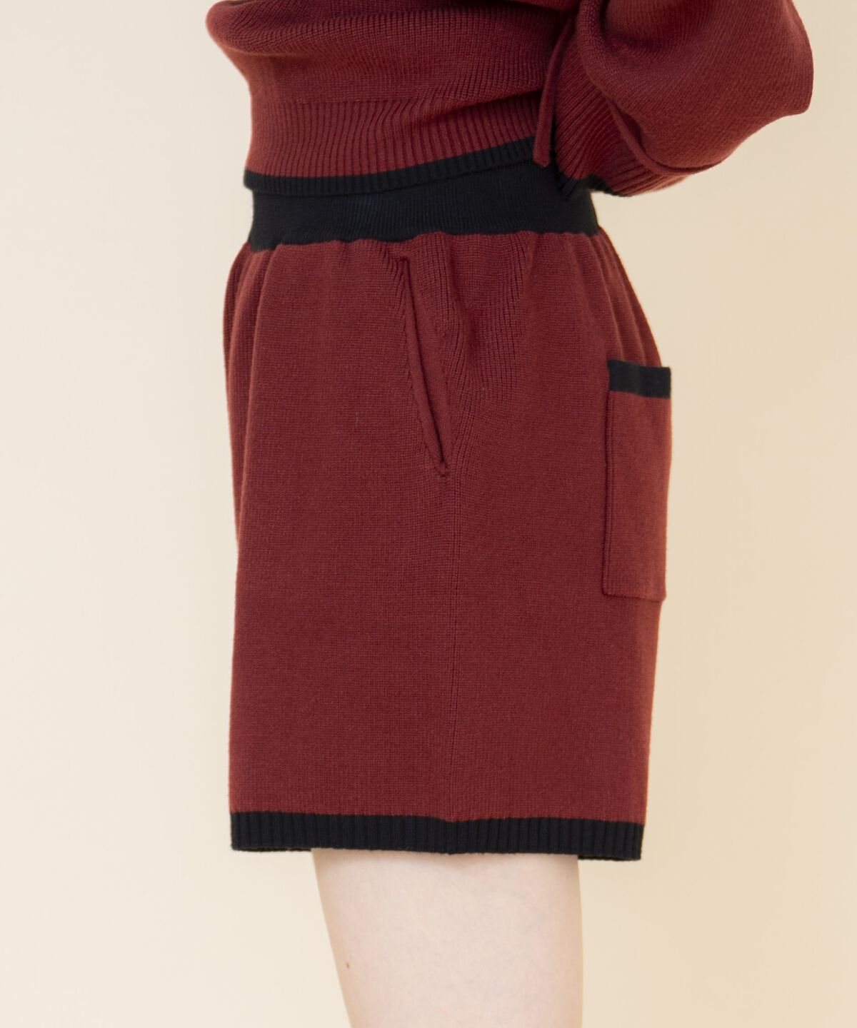 REDYAZEL「セーラーカラートップス&ショートパンツニットセットアップ」|ワンピース|