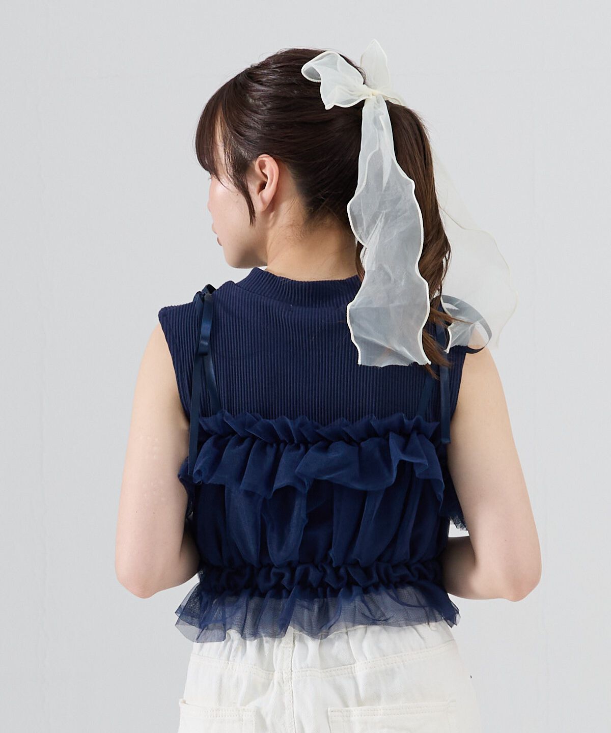 REDYAZEL「チュールビスチェｘノースリカットソー」|Tシャツ・カットソー|