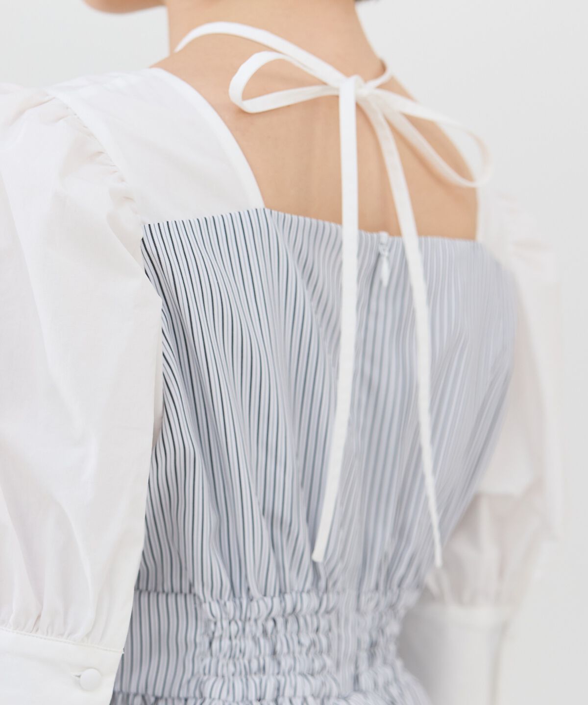 REDYAZEL「ストライプビスチェドッキングワンピース」|ワンピース|