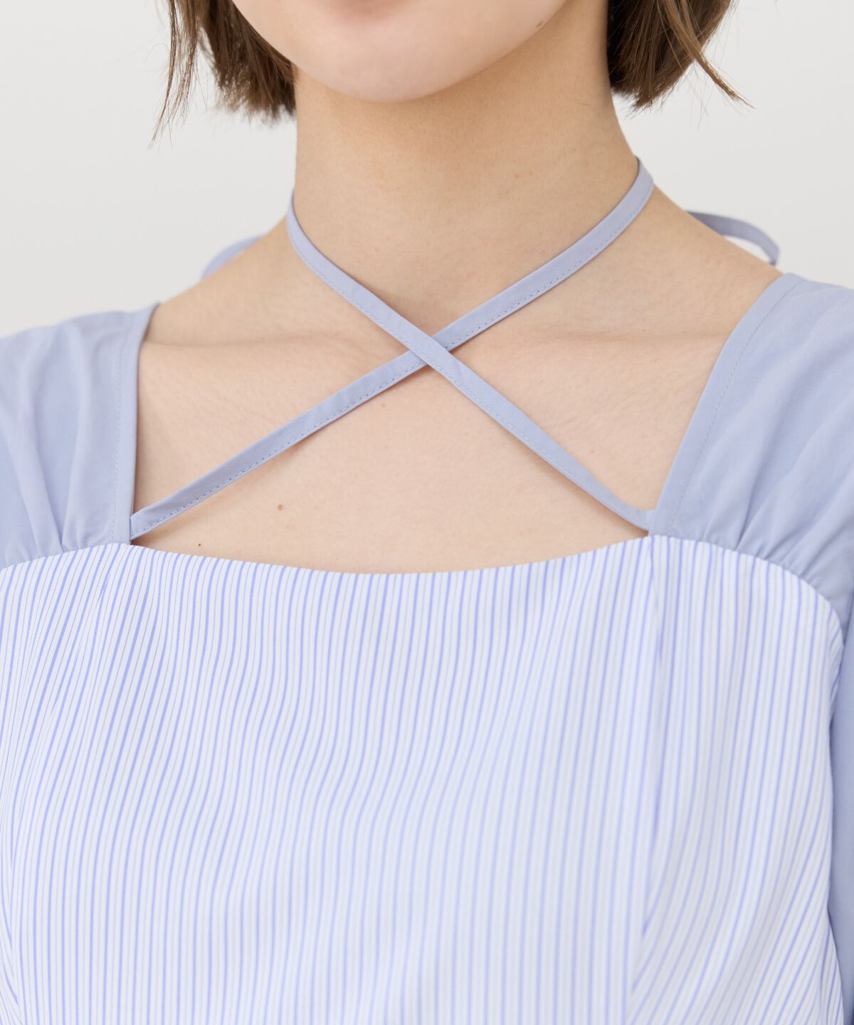 REDYAZEL「ストライプビスチェドッキングワンピース」|ワンピース|