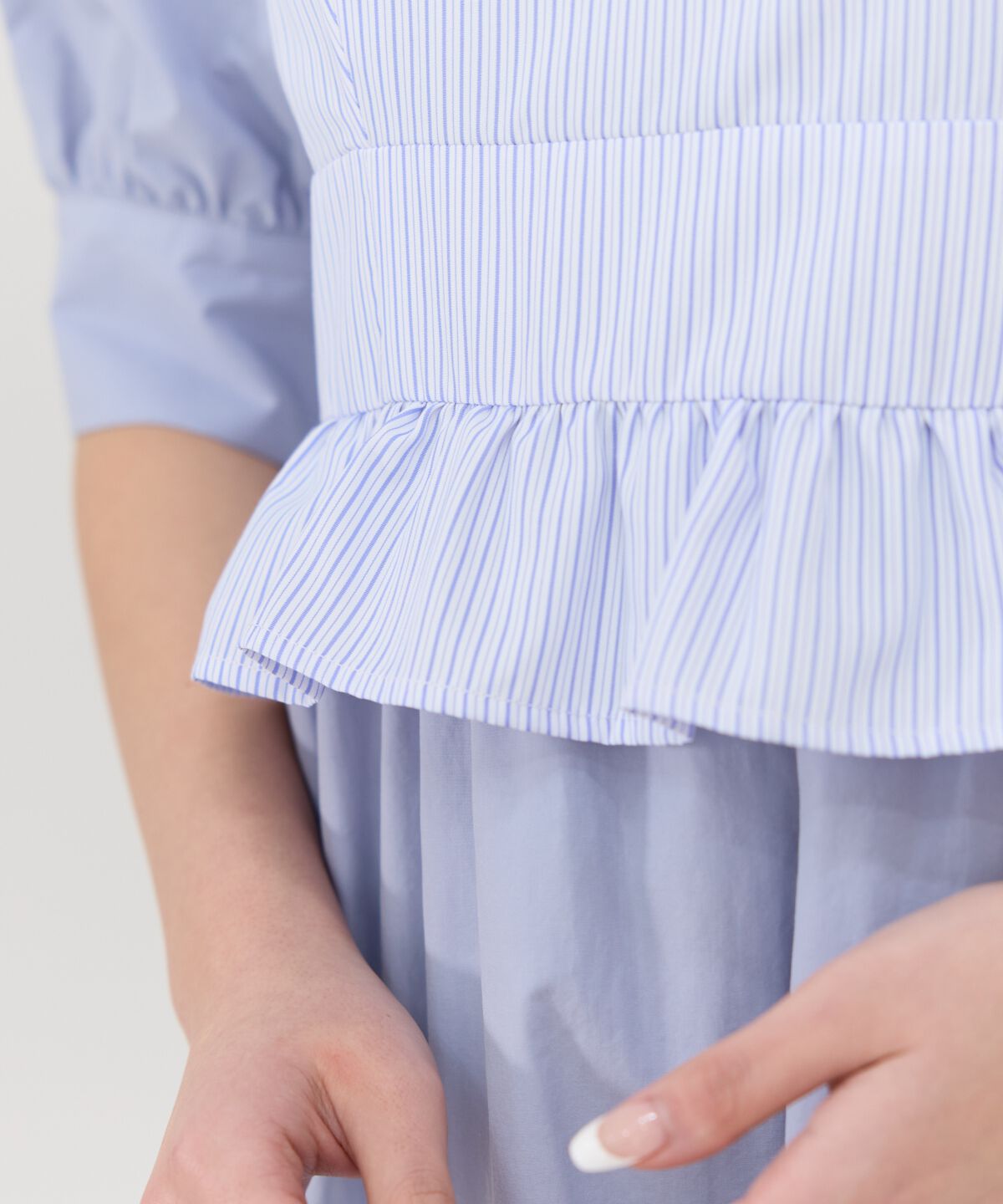 REDYAZEL「ストライプビスチェドッキングワンピース」|ワンピース|