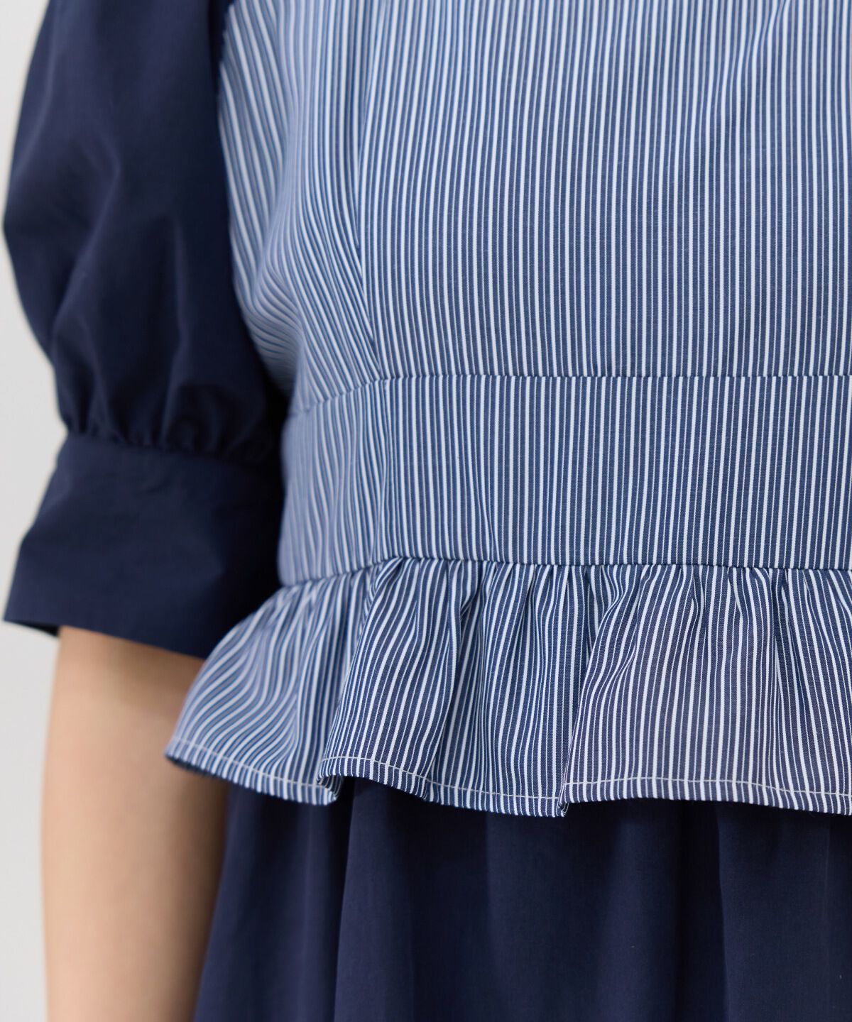 REDYAZEL「ストライプビスチェドッキングワンピース」|ワンピース|