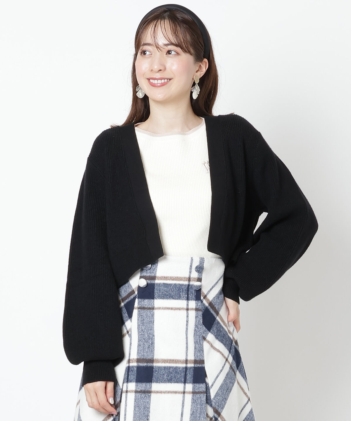 WILLSELECTION「バックレースアップカーディガン」|カーディガン|