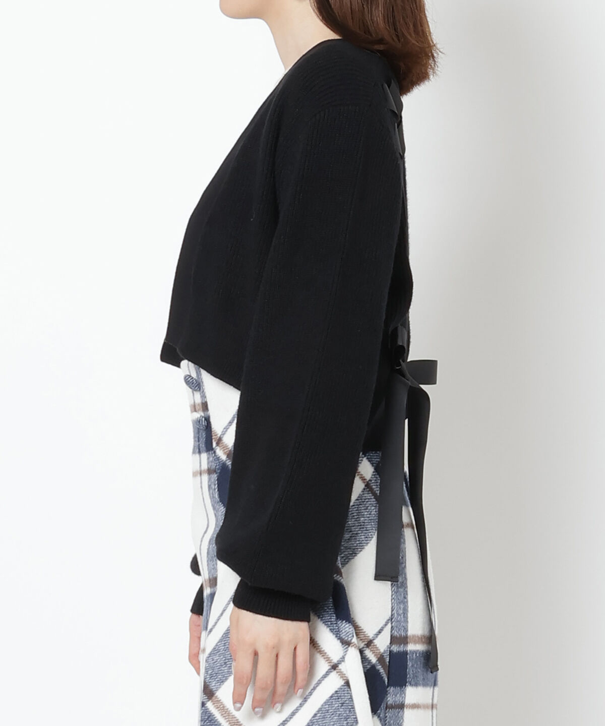 WILLSELECTION「バックレースアップカーディガン」|カーディガン|