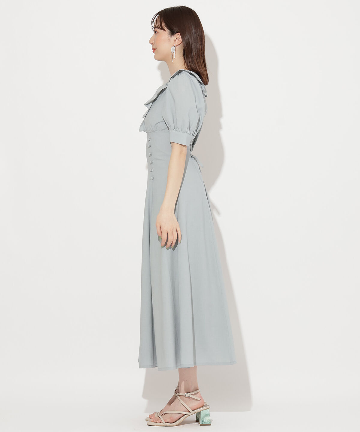 WILLSELECTION「フリルカシュクールフレアワンピース」|ワンピース|