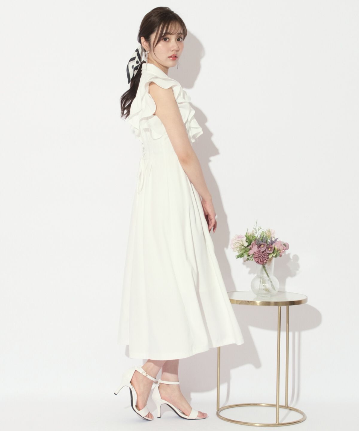 WILLSELECTION「リボンタイタックウエストシャツワンピース」|ワンピース|