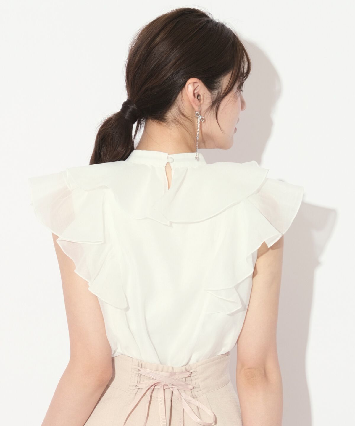 WILLSELECTION「ナローリボンシアーブラウス」|シャツ・ブラウス|