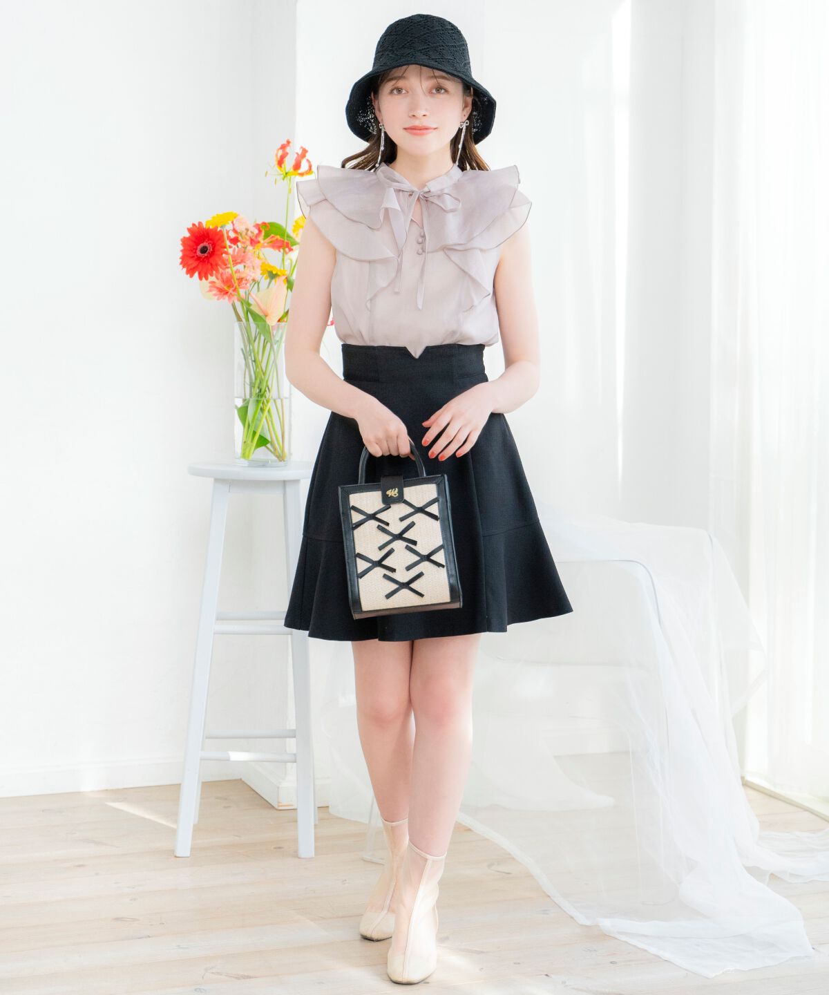 WILLSELECTION「ナローリボンシアーブラウス」|シャツ・ブラウス|