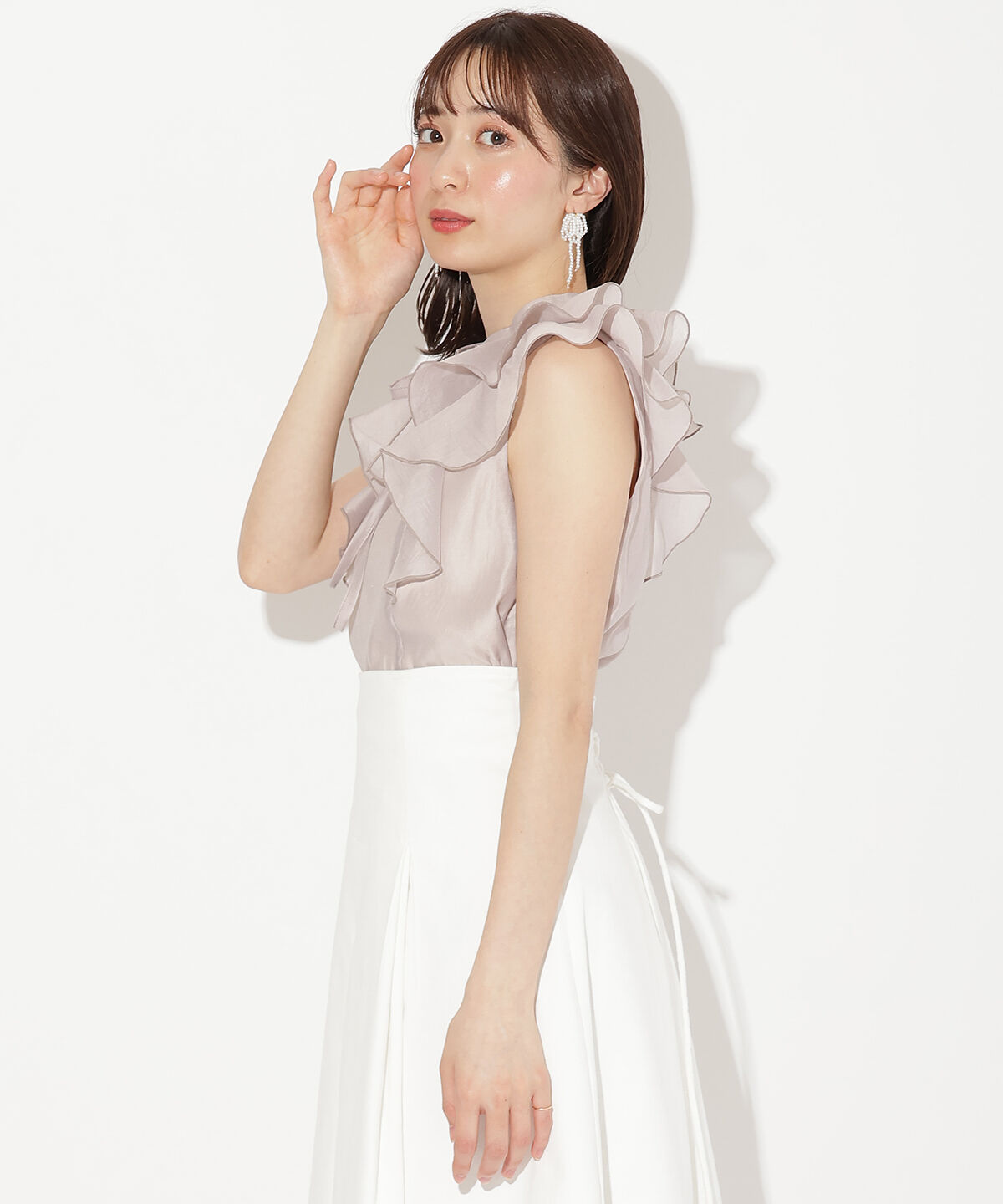 WILLSELECTION「ナローリボンシアーブラウス」|シャツ・ブラウス|