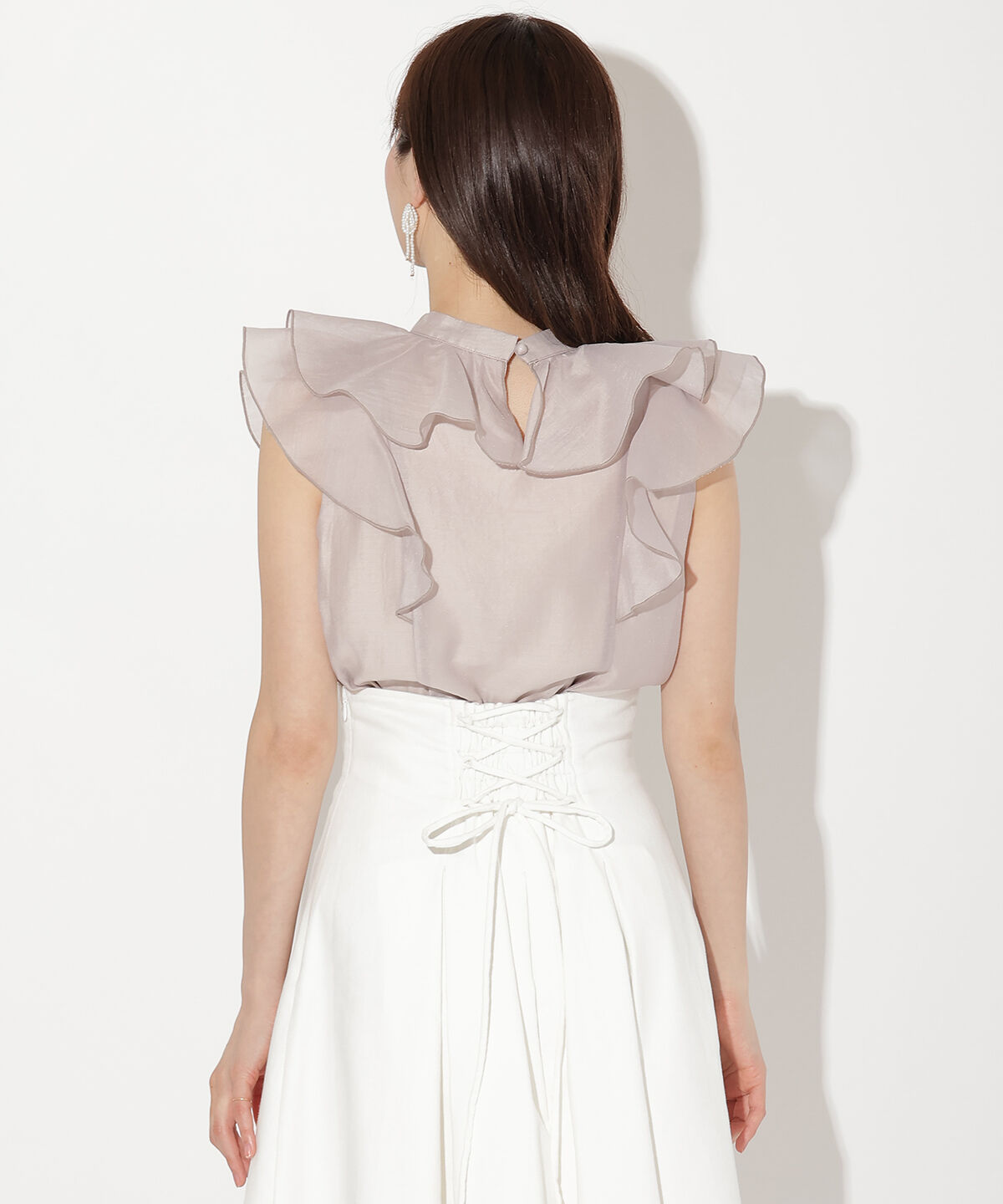 WILLSELECTION「ナローリボンシアーブラウス」|シャツ・ブラウス|