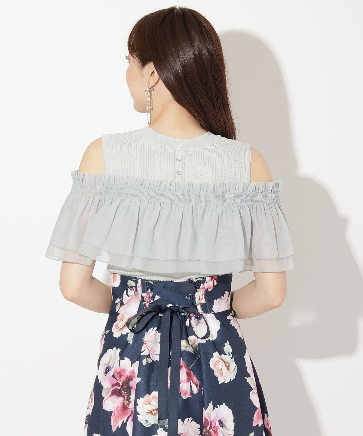 WILLSELECTION「レイヤード風オフショルプルオーバー」|ニット・セーター|