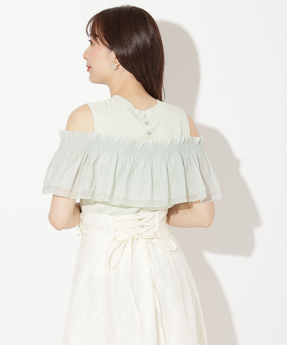 WILLSELECTION「レイヤード風オフショルプルオーバー」|ニット・セーター|