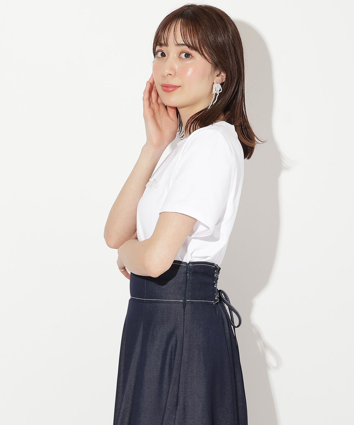 WILLSELECTION「パールロゴTシャツ」|Tシャツ・カットソー|