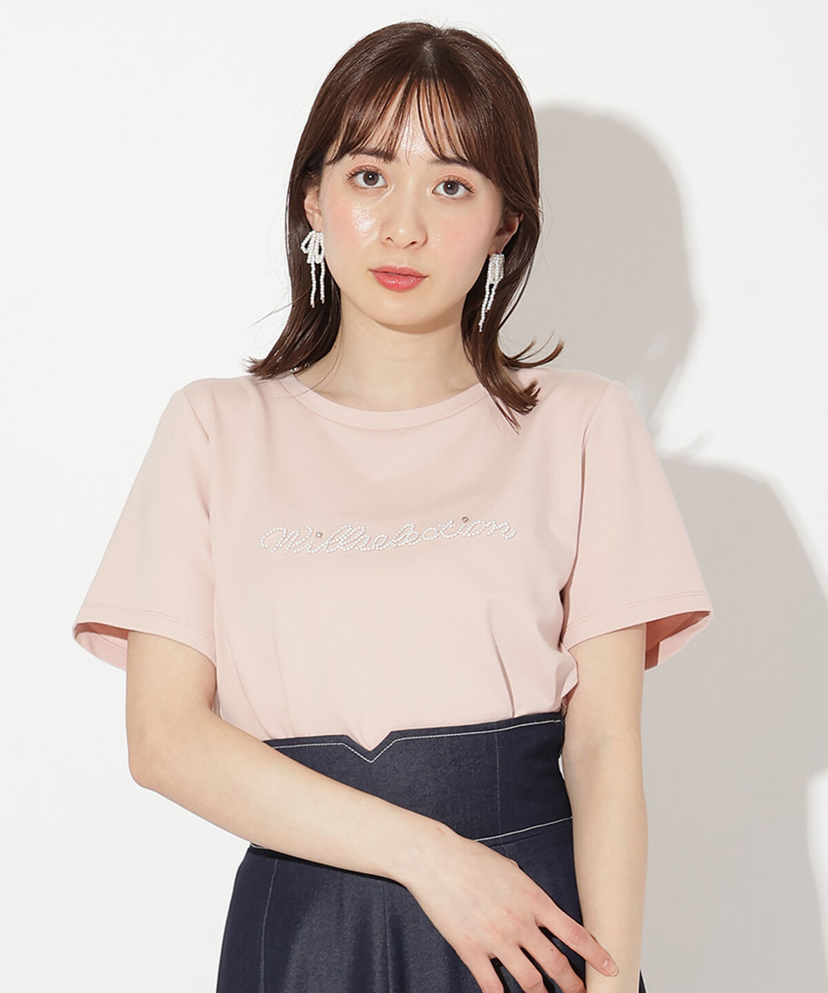 WILLSELECTION「パールロゴTシャツ」|Tシャツ・カットソー|