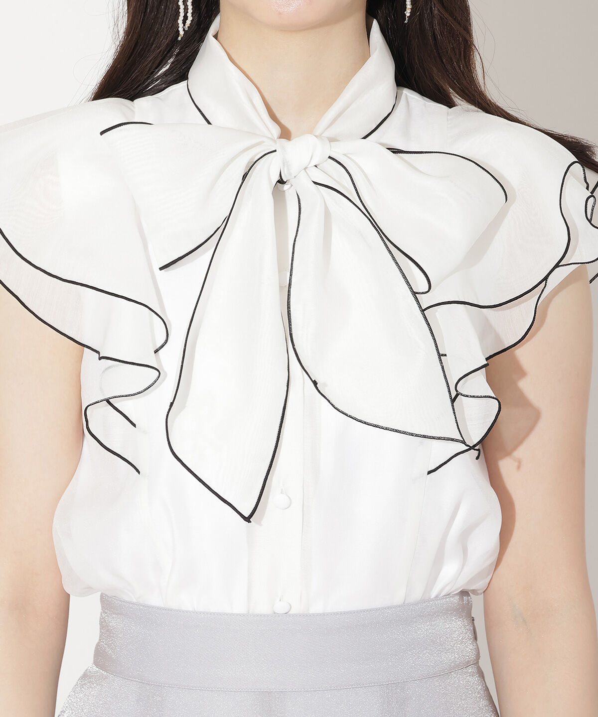 WILLSELECTION「メロウフリルシアーブラウス」|シャツ・ブラウス|