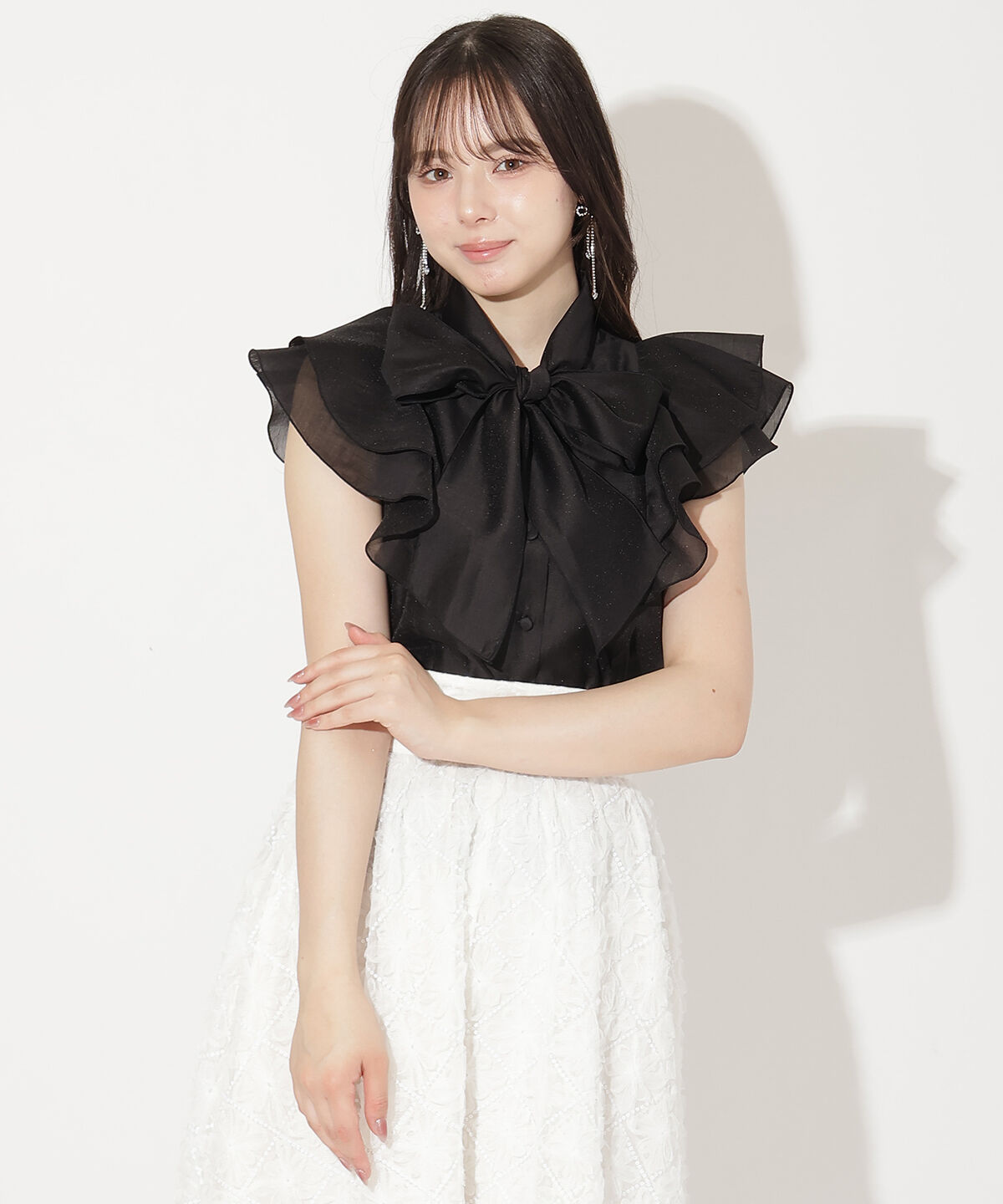 WILLSELECTION「メロウフリルシアーブラウス」|シャツ・ブラウス|