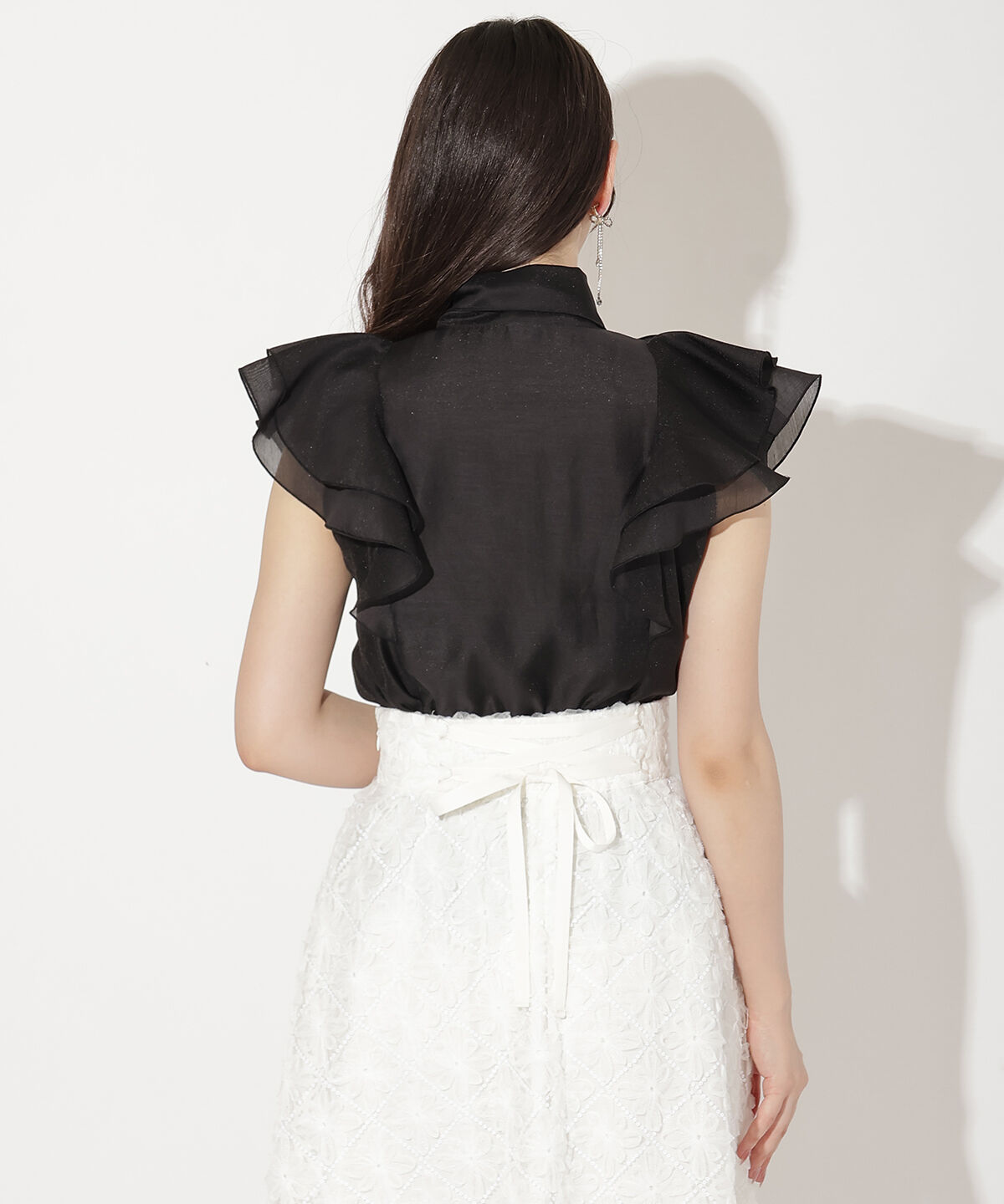 WILLSELECTION「メロウフリルシアーブラウス」|シャツ・ブラウス|