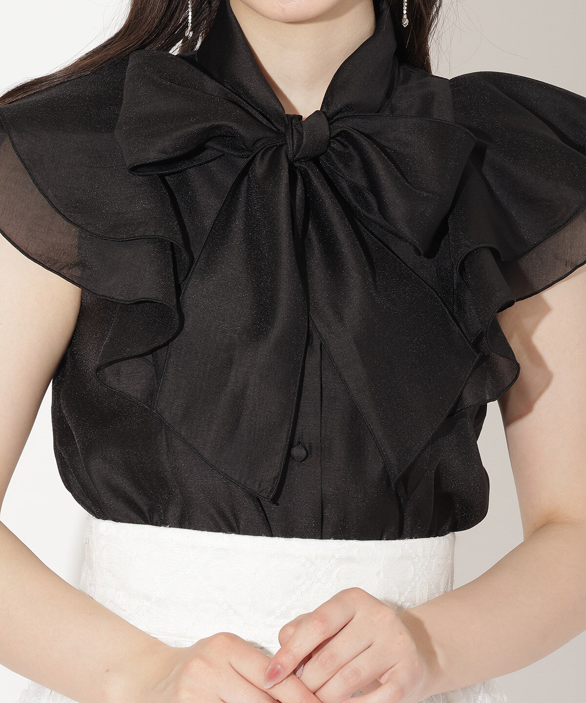 WILLSELECTION「メロウフリルシアーブラウス」|シャツ・ブラウス|