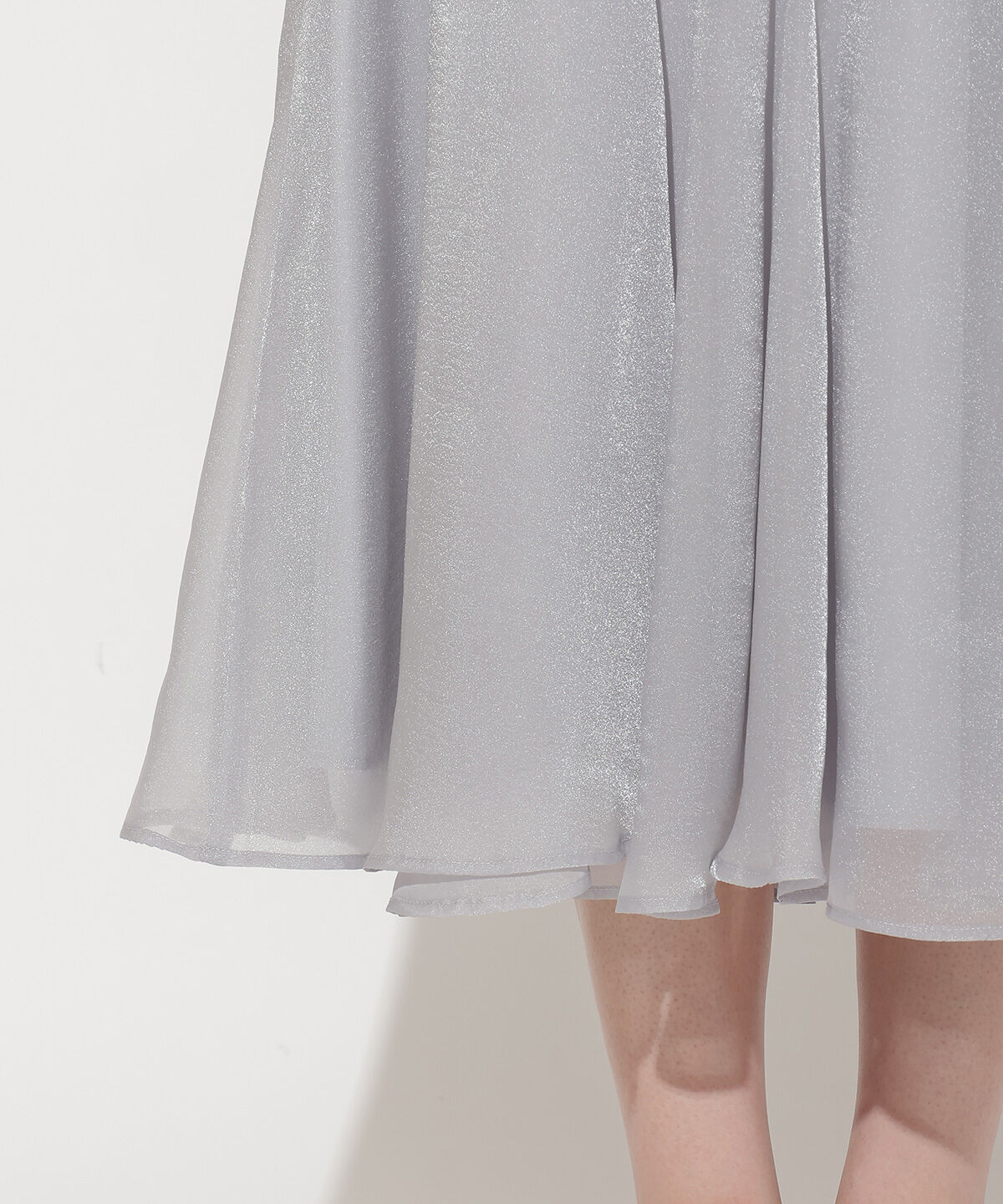 WILLSELECTION「シャイニーフレアスカート」|フレア|