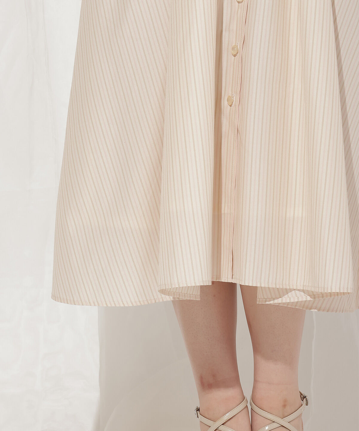 WILLSELECTION「ラグランスリーブストライプシャツワンピース」|ワンピース|