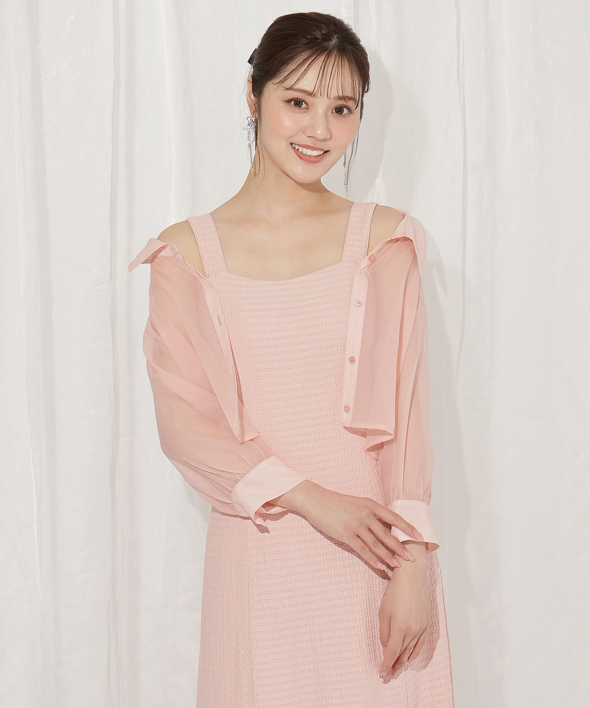 WILLSELECTION「シアーブラウス&times;カットソーマーメイドワンピース」|ワンピース|