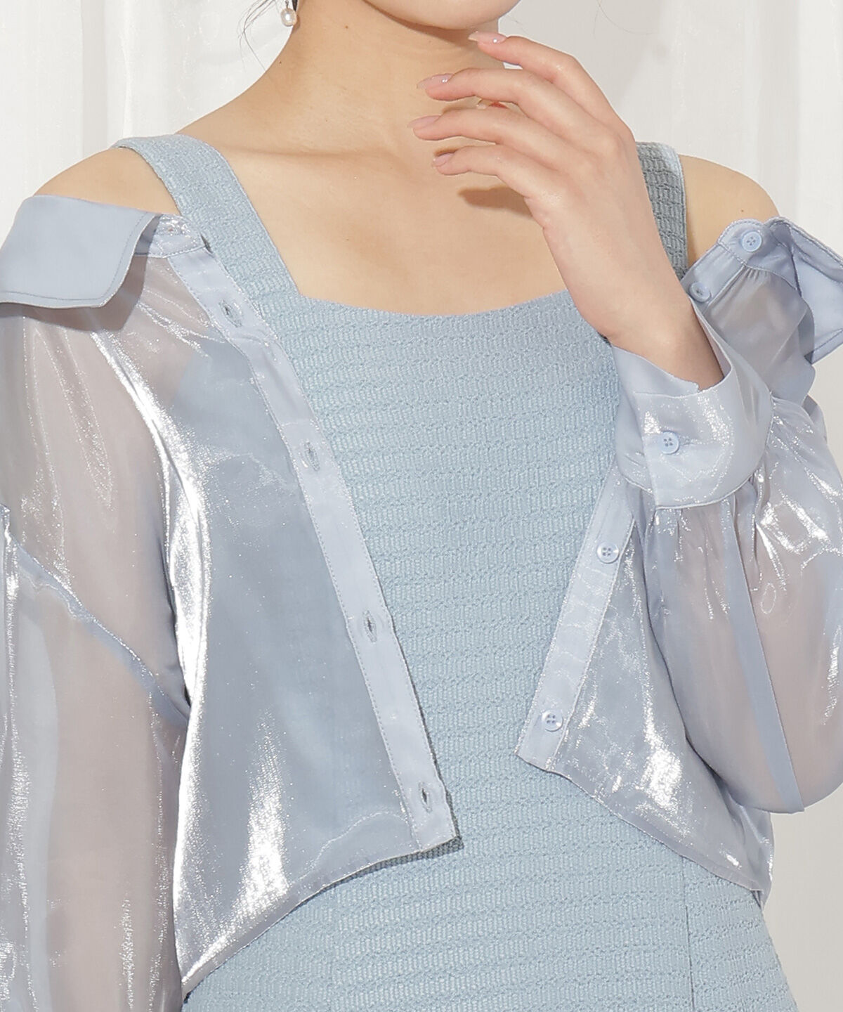 WILLSELECTION「シアーブラウス&times;カットソーマーメイドワンピース」|ワンピース|