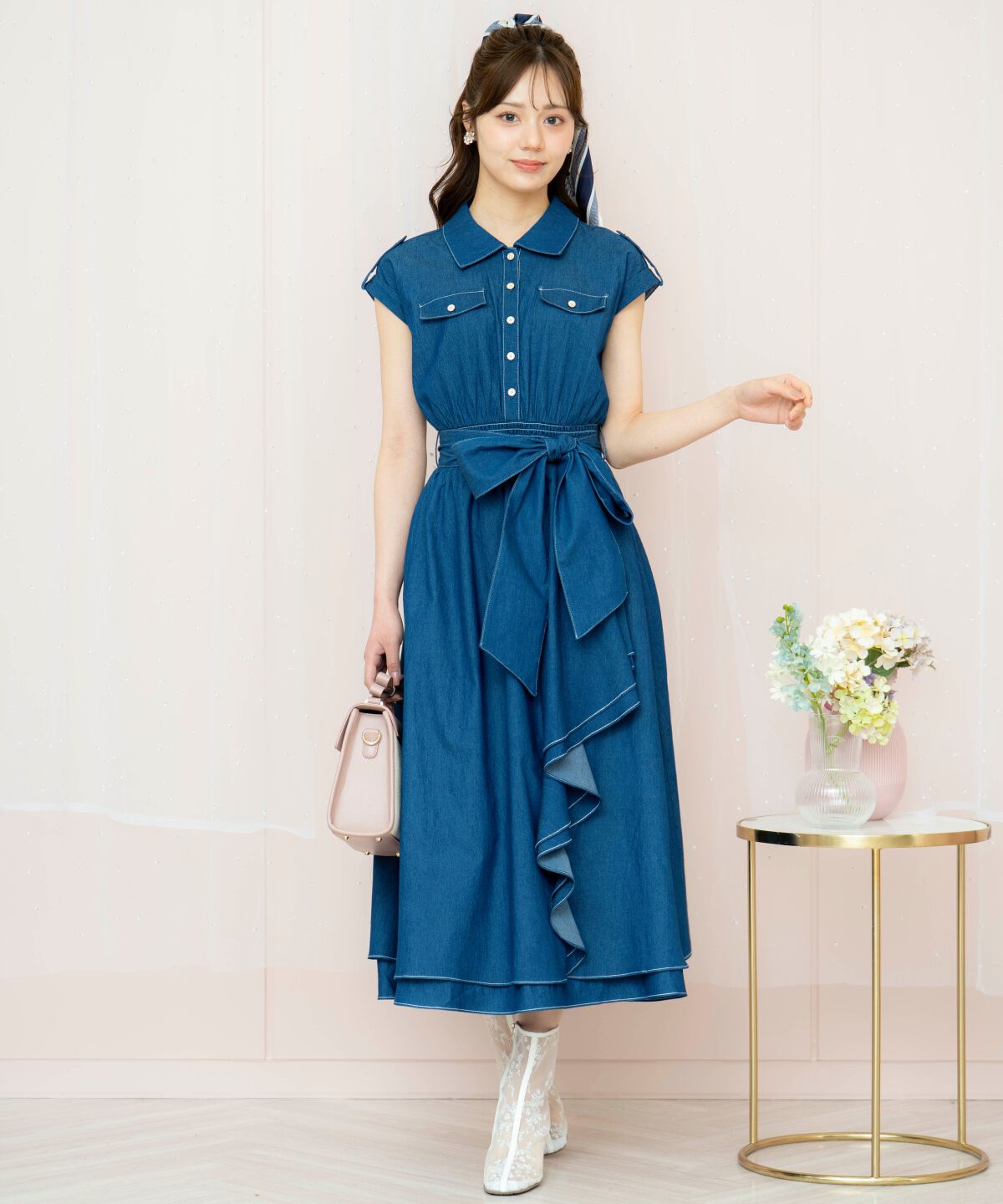 WILLSELECTION「ラッフルシャツワンピース」|ワンピース|