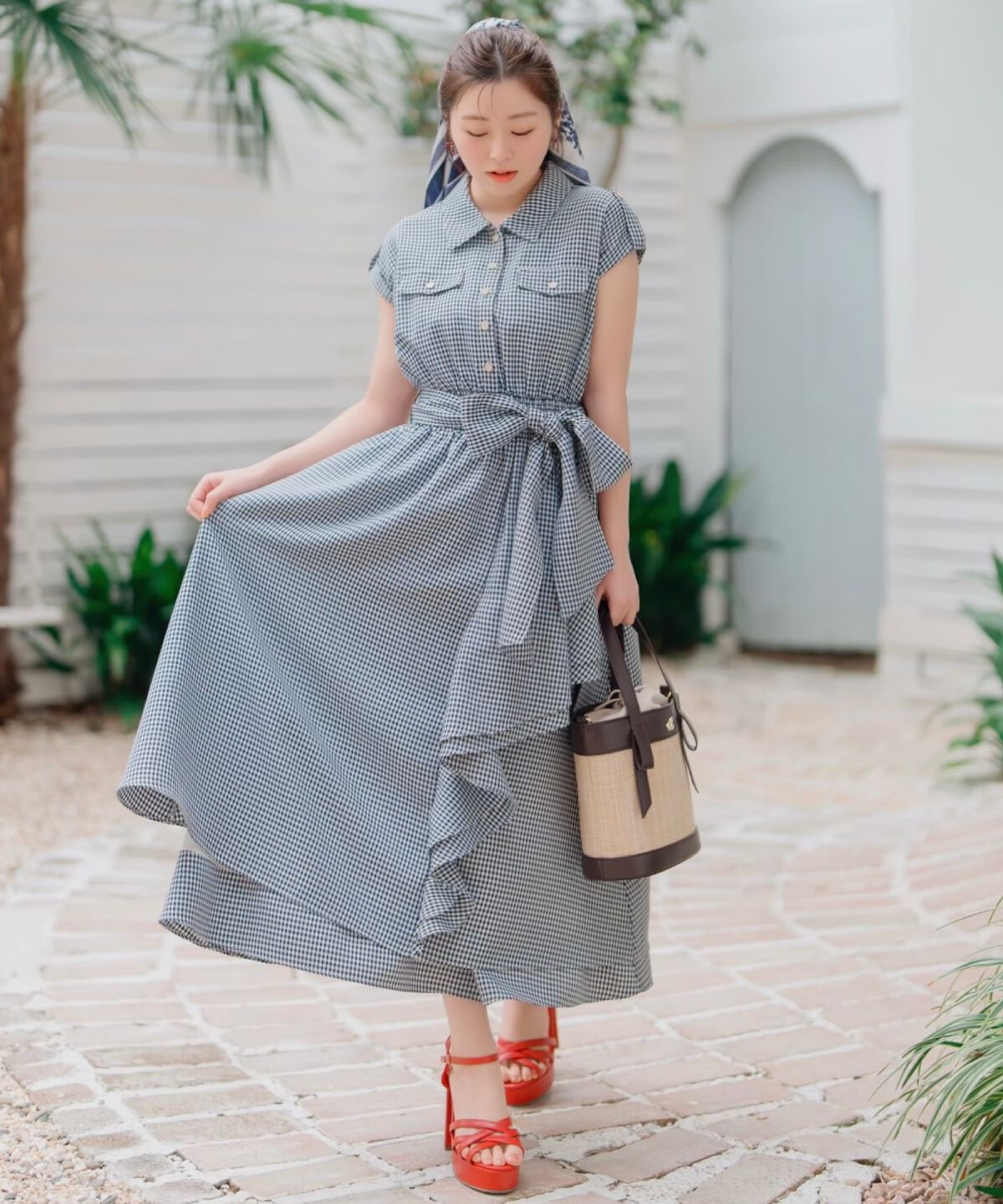 WILLSELECTION「ラッフルシャツワンピース」|ワンピース|