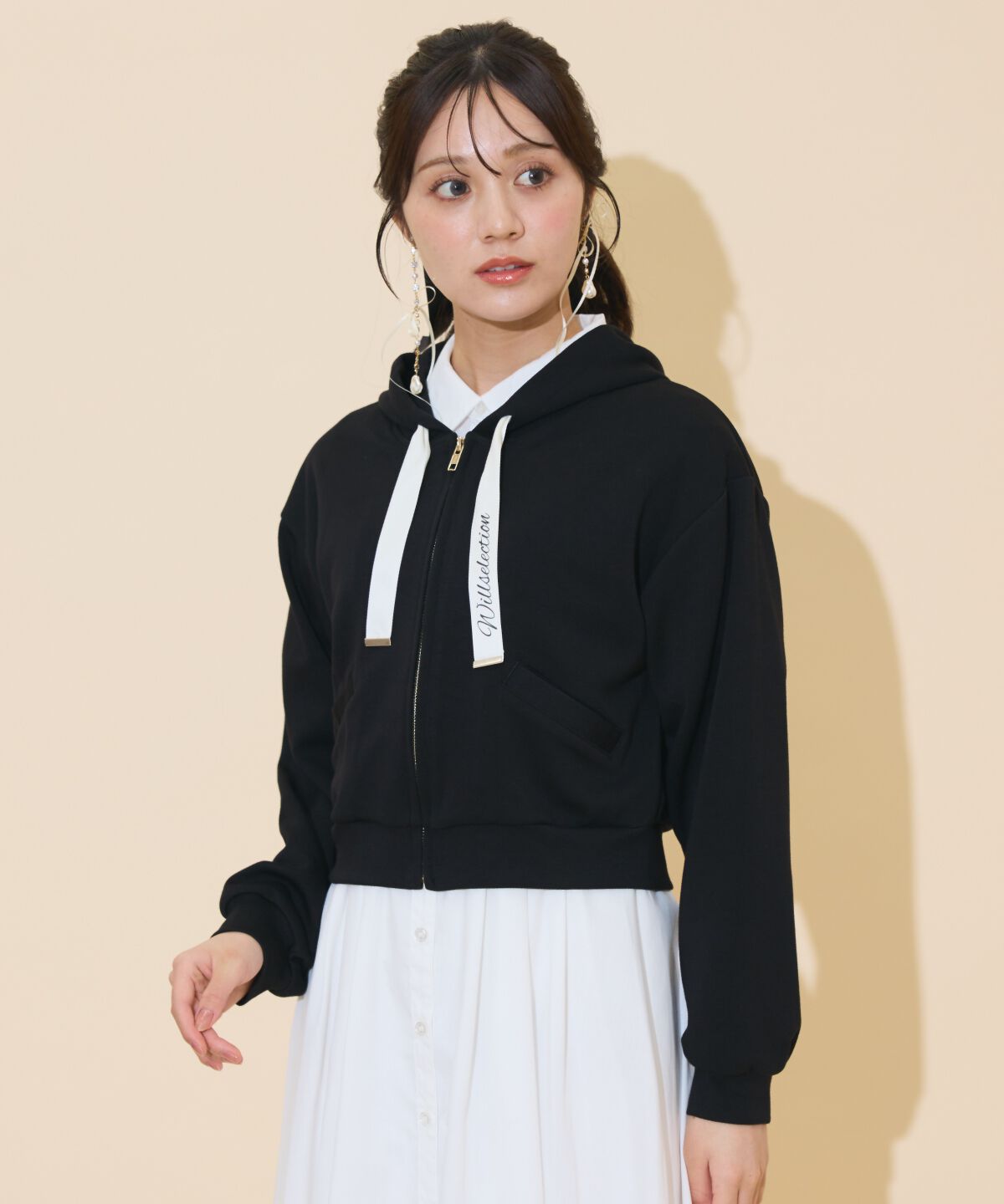 WILLSELECTION「ロゴテープパーカー」|パーカー|