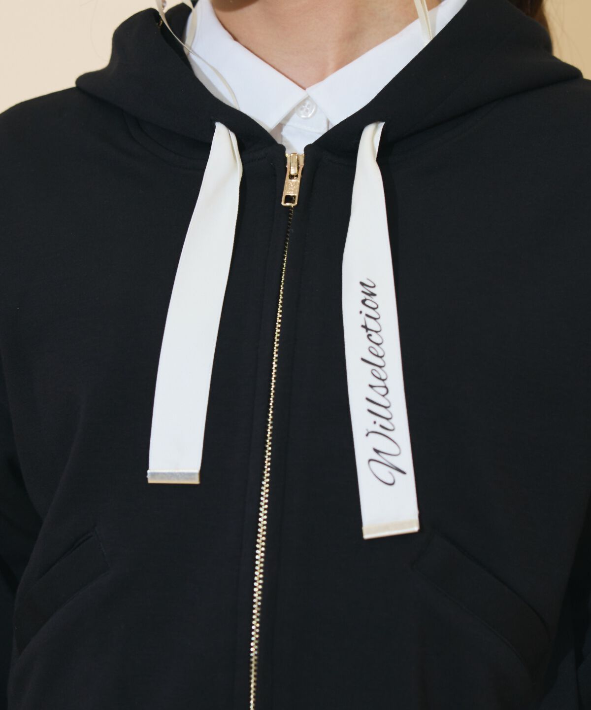 WILLSELECTION「ロゴテープパーカー」|パーカー|