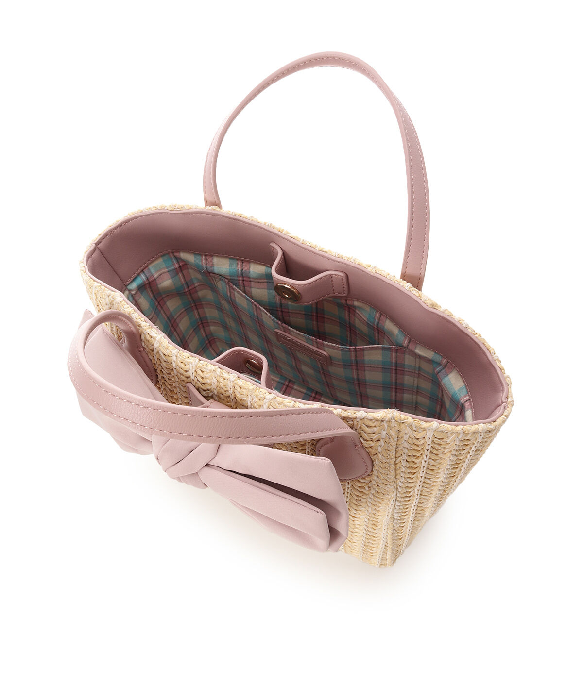 Samantha Thavasa Petit Choice「ビッグリボンかごバッグ」|トートバッグ|