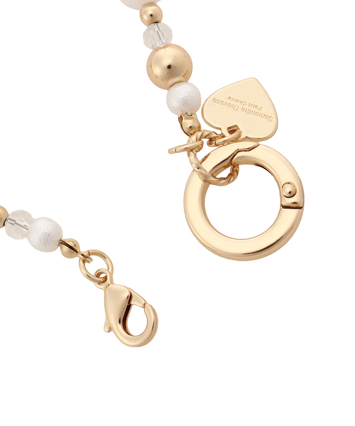 Samantha Thavasa Petit Choice「パールハート ストラップチャーム」|チャーム・キーホルダー|