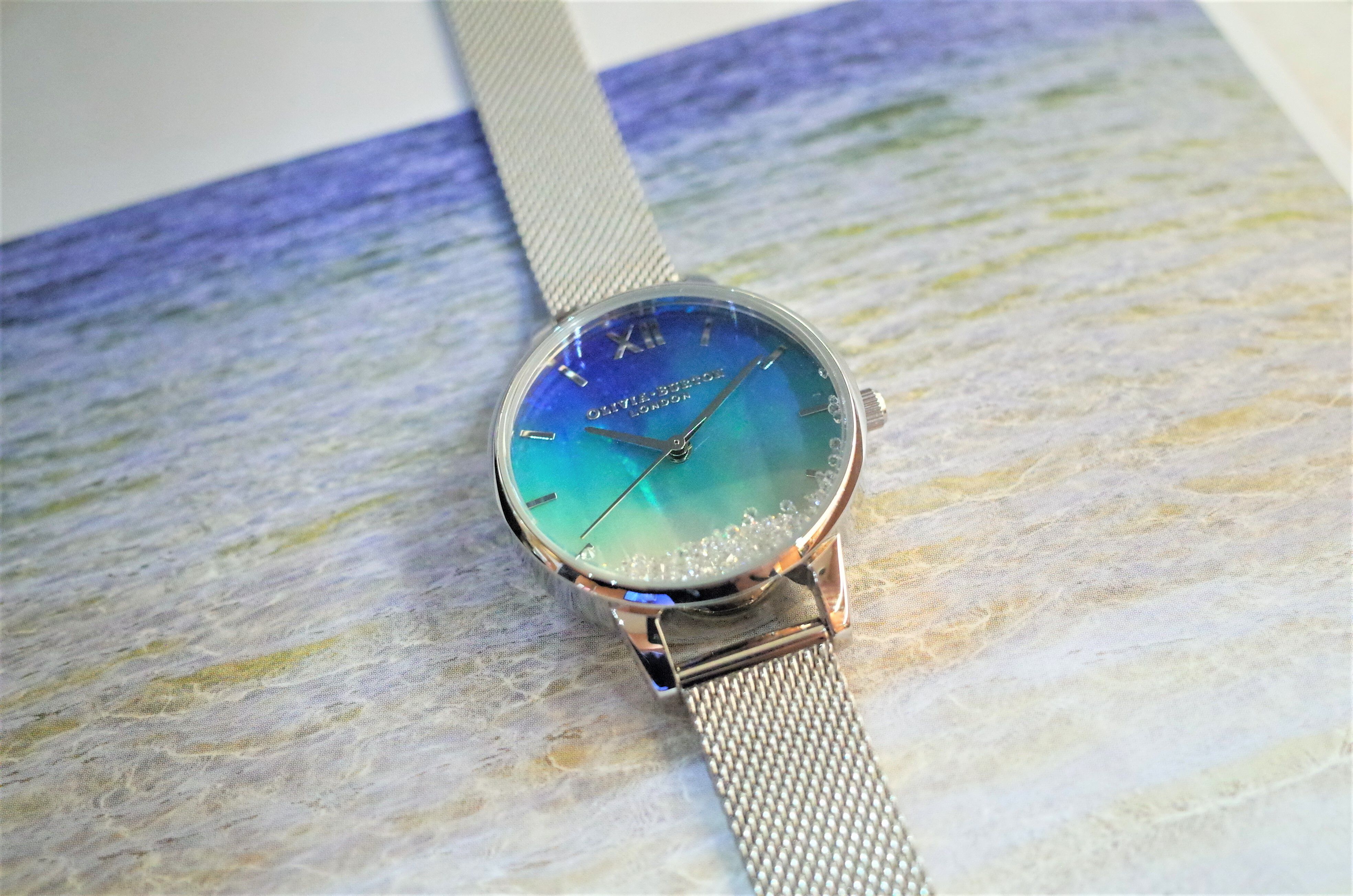 OLIVIA BURTON 「〈OLIVIA BURTON(ｵﾘﾋﾞｱﾊﾞｰﾄﾝ)〉30mmｼﾙﾊﾞｰﾒｯｼｭ ｱﾝﾀﾞｰｻﾞｼｰ」|腕時計|