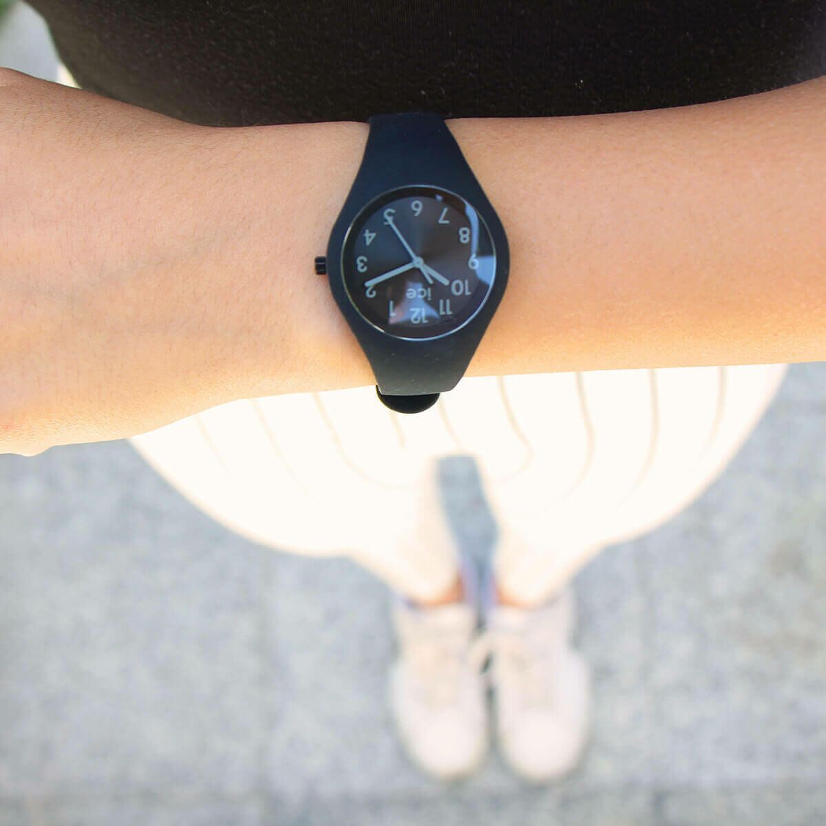 ICE-WATCH「〈ICE WATCH(ｱｲｽｳｫｯﾁ)〉ICE colour ﾌｧﾝﾄﾑ ｽﾓｰﾙ」|腕時計|BLACK