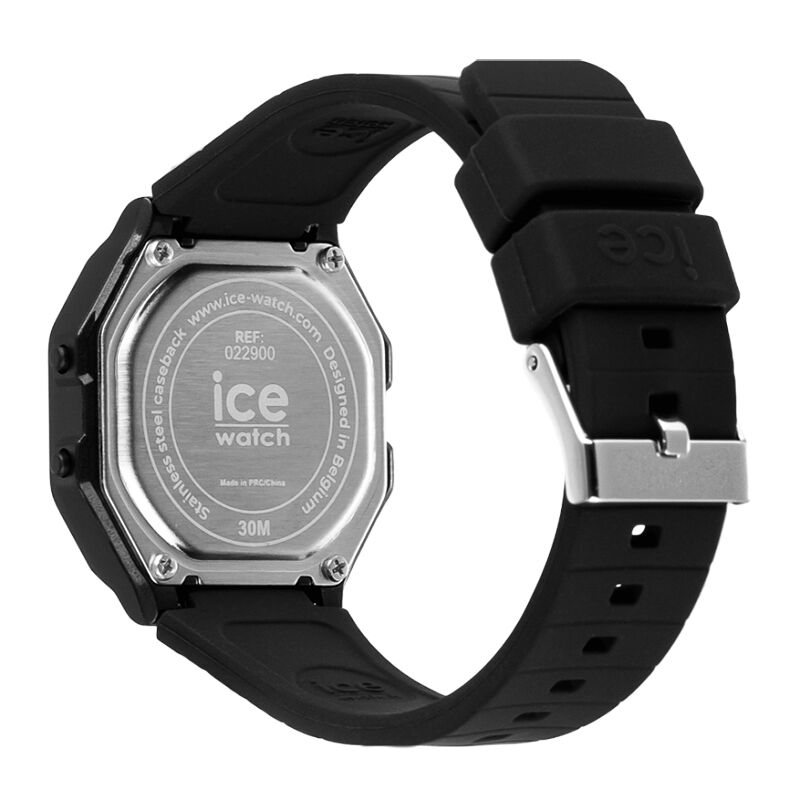 ICE-WATCH「〈ICE-WATCH(ｱｲｽｳｫｯﾁ)〉ICE digit retro ﾌﾞﾗｯｸ  Small」|腕時計|