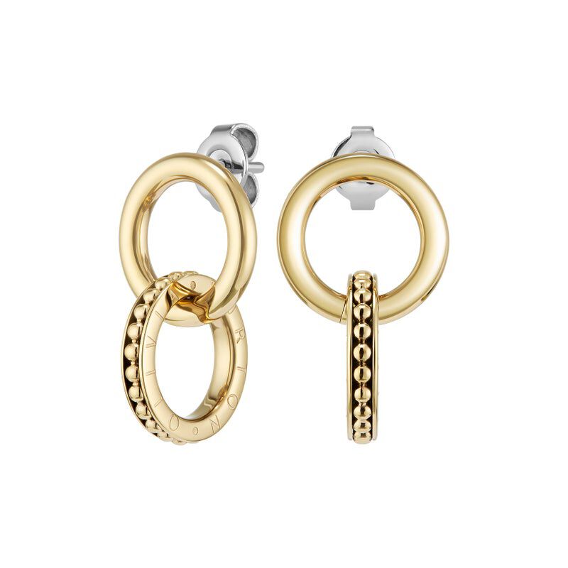 OLIVIA BURTON 「〈OLIVIA BURTON(ｵﾘﾋﾞｱﾊﾞｰﾄﾝ)〉ｸﾗｼｯｸ ｱﾐﾃｨ ｲﾝﾀｰﾛｯｸ ｺﾞｰﾙﾄﾞ ﾋﾟｱｽ」|ピアス|YELLOW GOLD