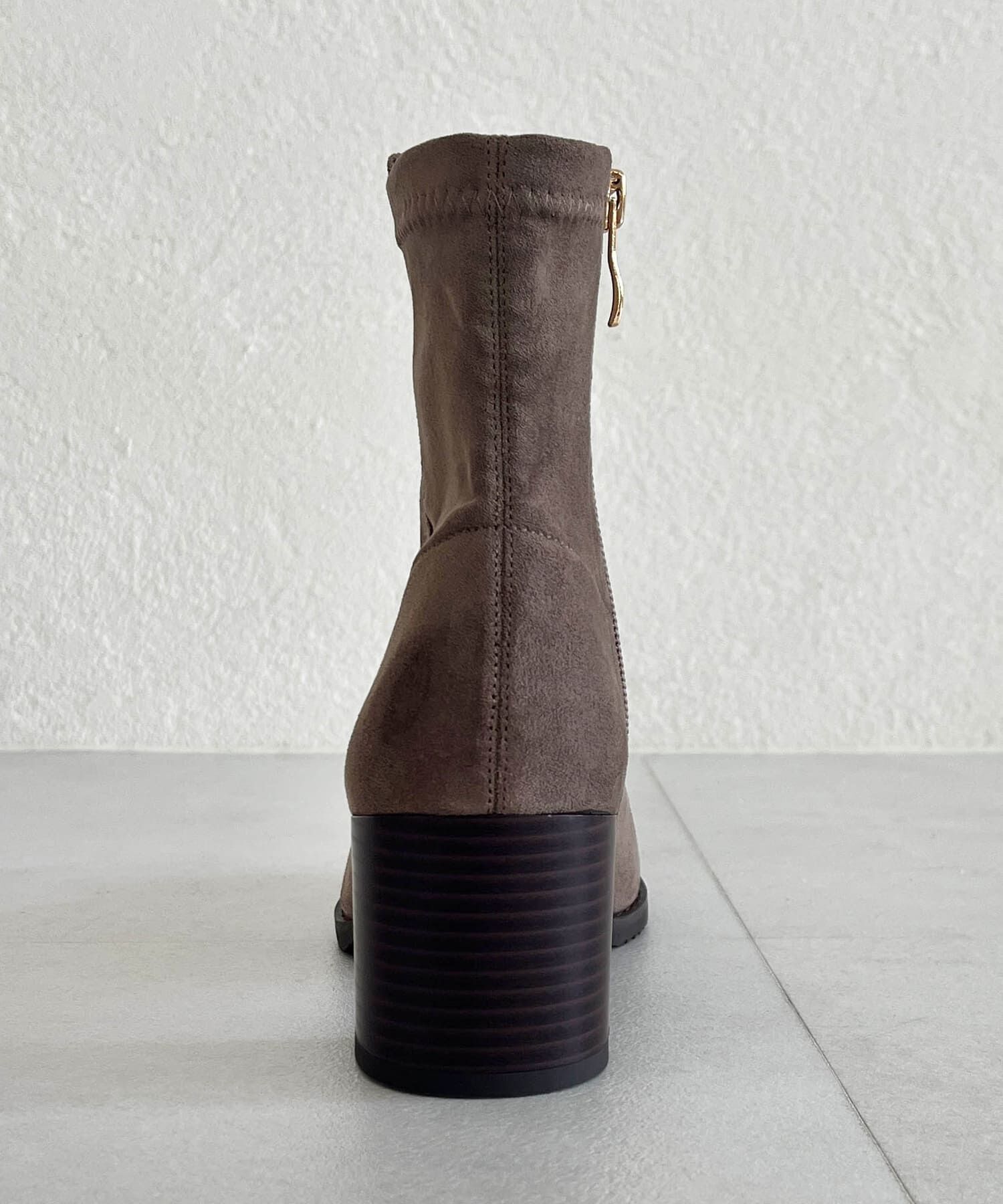 ORiental TRaffic「【 美脚 】 チャンキー ヒール ミドル ブーツ/31408 ヒール6ｃｍ 太ヒール 定番人気」|ショートブーツ|