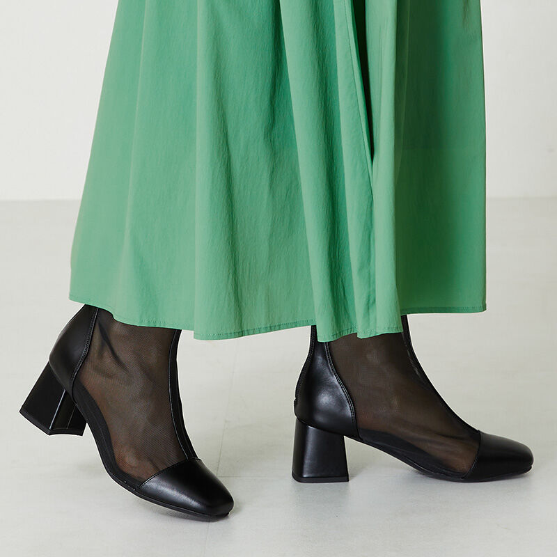 ORiental TRaffic「ヒールチュールブーツ/41106」|ショートブーツ|