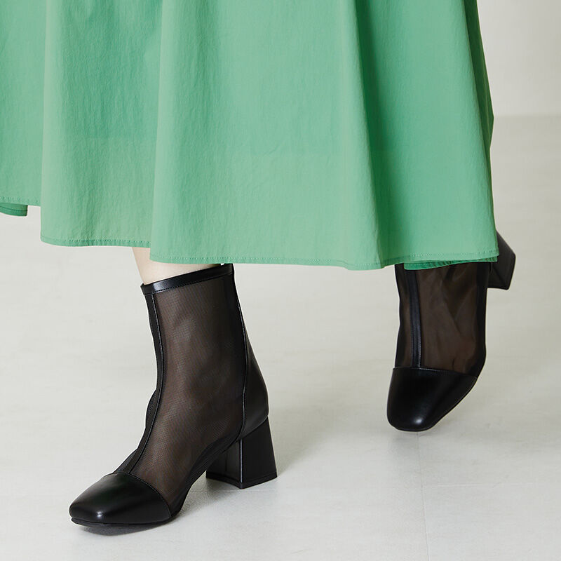 ORiental TRaffic「ヒールチュールブーツ/41106」|ショートブーツ|