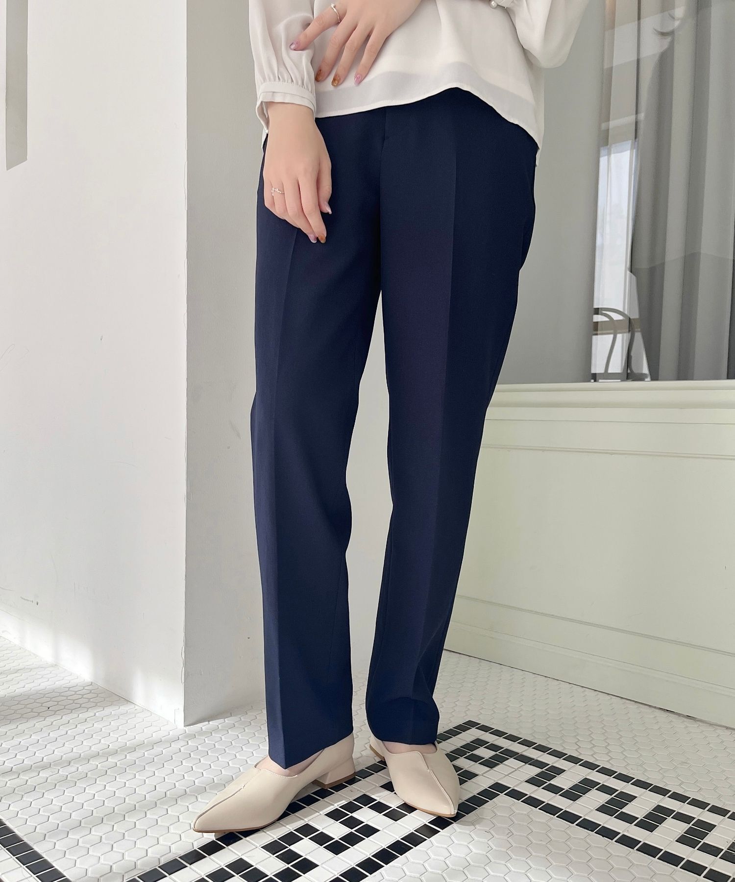 ORiental TRaffic「【WEB限定/累計2万足突破】フレア ヒール ポインテッドトゥ パンプス /45301 ヒール2.8ｃｍ 通勤靴 」|パンプス|